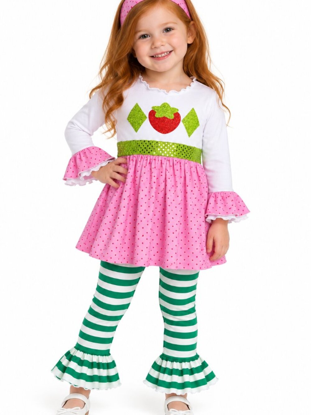 Strawberry Shortcake Little Girl Costume Outfit